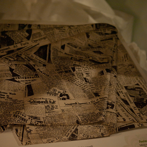 Elsa Schiaparelli Newspaper Scarf