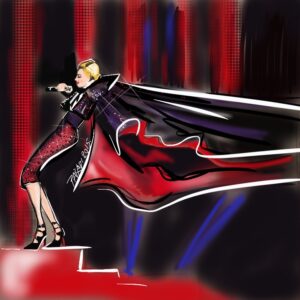 Madonna a Brit Awards-on - illusztráció