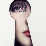 Fornasetti design női arc tányér