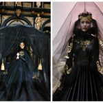 Fei fei Cicada london Fashion Week Pumpkin Paradise estélyi ruha