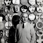 Fornasetti design női arc tányér