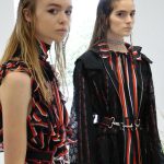 Markus Lupfer 2017 London Fashion Week csíkos ruha
