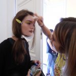 Peter Jensen backstage london fashion week