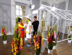 Peter Jensen backstage london fashion week shirley kurata
