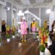 Peter Jensen London Fashion Week virágok divattervező