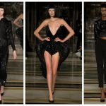 David Ferreira bemutató London Fashion Week divat fekete ruha