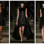 David Ferreira bemutató London Fashion Week divat fekete ruha