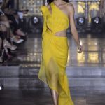 Julien MacDonald sárga maxi ruha