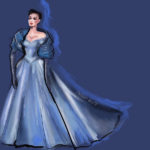 Lady Gaga judy garland Star is Born illustration by gabriella Paradi Golden Globe