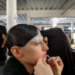 Richard Quinn London fashion Week Mac Cosmetics makeup backstage