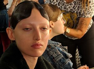 Richard Quinn London fashion Week Mac Cosmetics makeup backstage