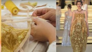 Dolce & Gabbana's Alta Moda Soprarizzo Velvet Dress - How is it made